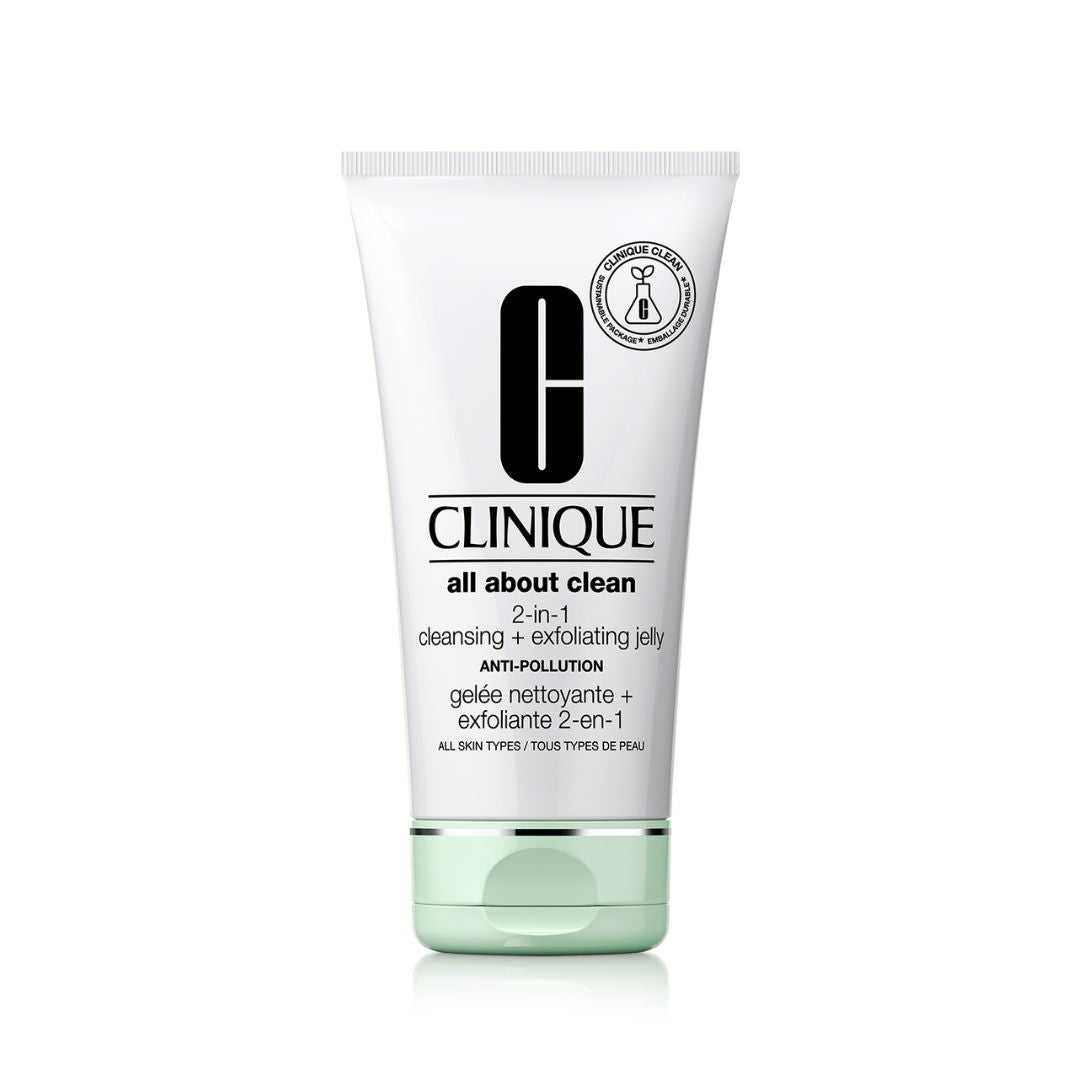 Clinique 2 In 1 Cleansing + Exfoliating Jelly Anti-Pollution ?????? ????? ??????? ????? ??? ????? ?'? -GLAM42